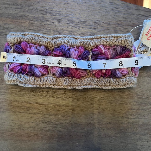 Crocheted Flower Headband, Handmade, Shades of Purple; New w/ tags - Picture 9 of 10